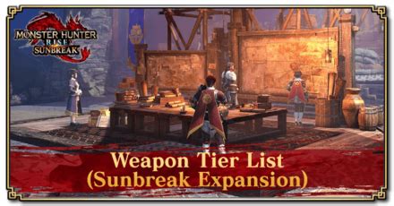 Sunbreak Best Weapon Tier List (March 2024) .